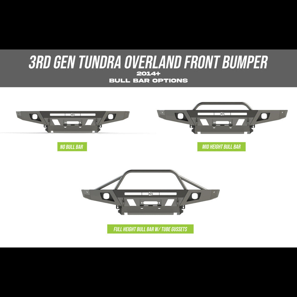 C4 Fabrication 14-21 2nd Gen Toyota Tundra Overland Series Front Bumper