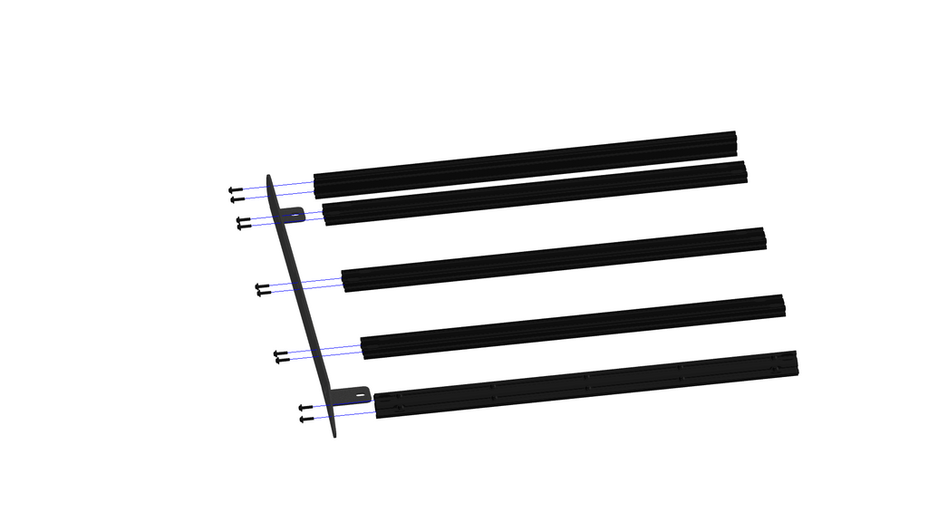 Polaris RZR XP 1000/900 2 Seat Roof Rack Cutout for 30 Inch Light Bar Prinsu