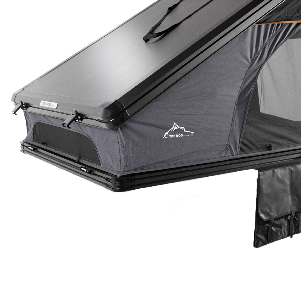 roof tent dog ramp Top Dog Tents Aluminum Shell Rooftop Wedge Tent