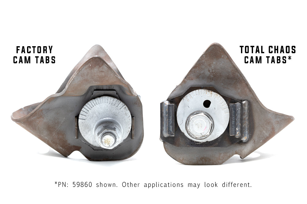 Total Chaos 2ND Gen 05-15 Tacoma Lower Control Arm Cam Tab Gussets - 59860