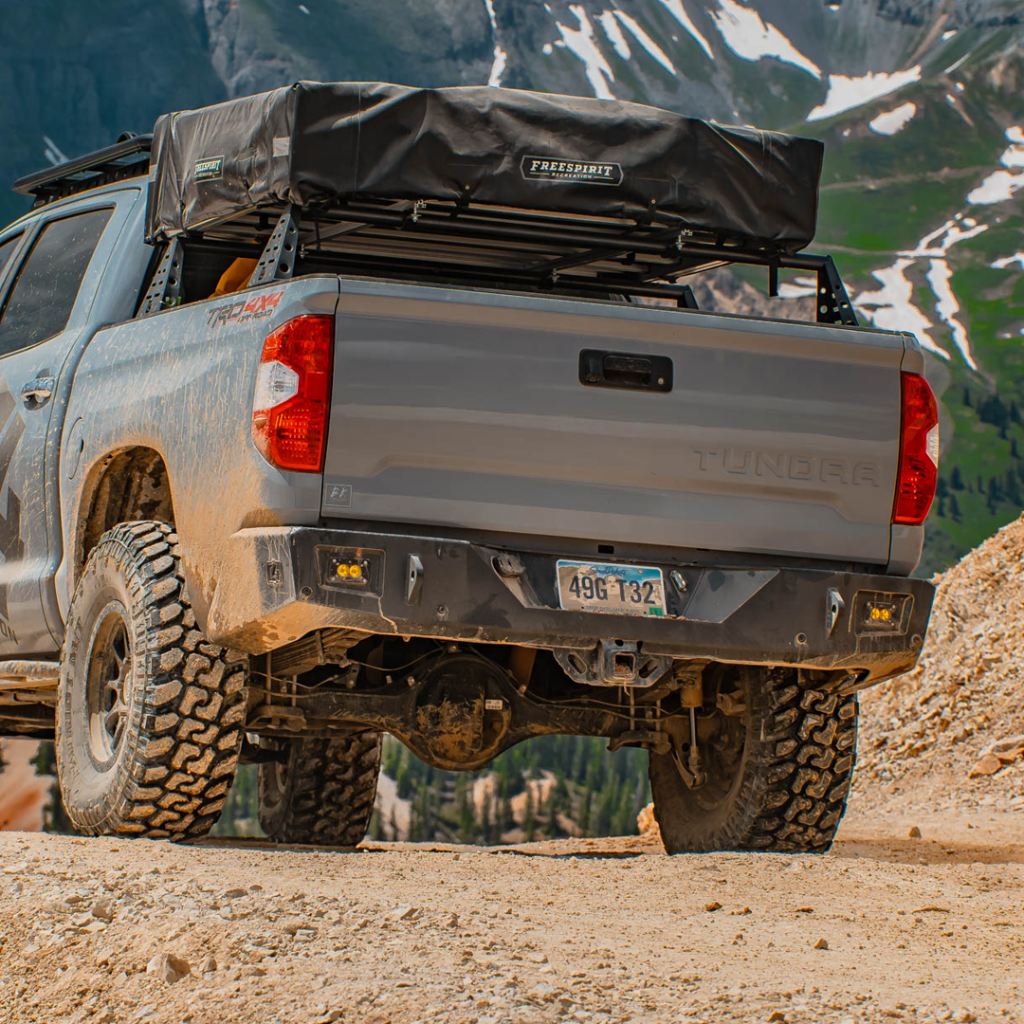 Steel Rear Bumper Off-road For Toyota Tundra 2014-2021 W/LED