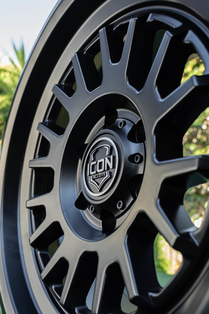 ICON Anza 17x8.5 6x5.5 0mm Offset 4.75in BS 106.1mm Hub Bore Satin