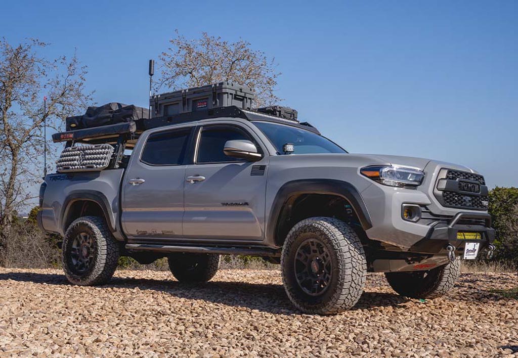 Toyota Tacoma Long Bed Cali Raised LED Overland Bed Rack fits: 05-Present