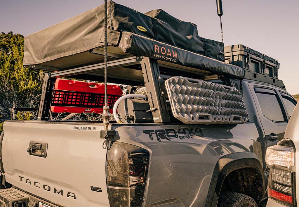 Toyota Tacoma Long Bed Cali Raised LED Overland Bed Rack fits: 05-Present