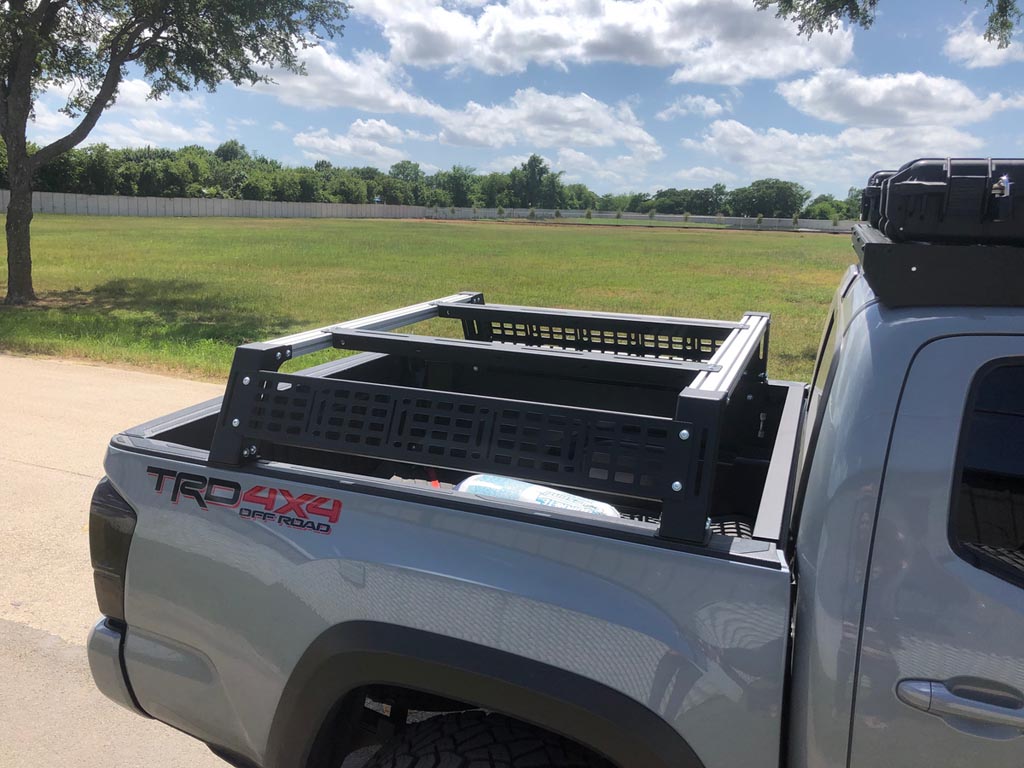 Toyota Tacoma Long Bed Cali Raised LED Overland Bed Rack fits: 05-Present