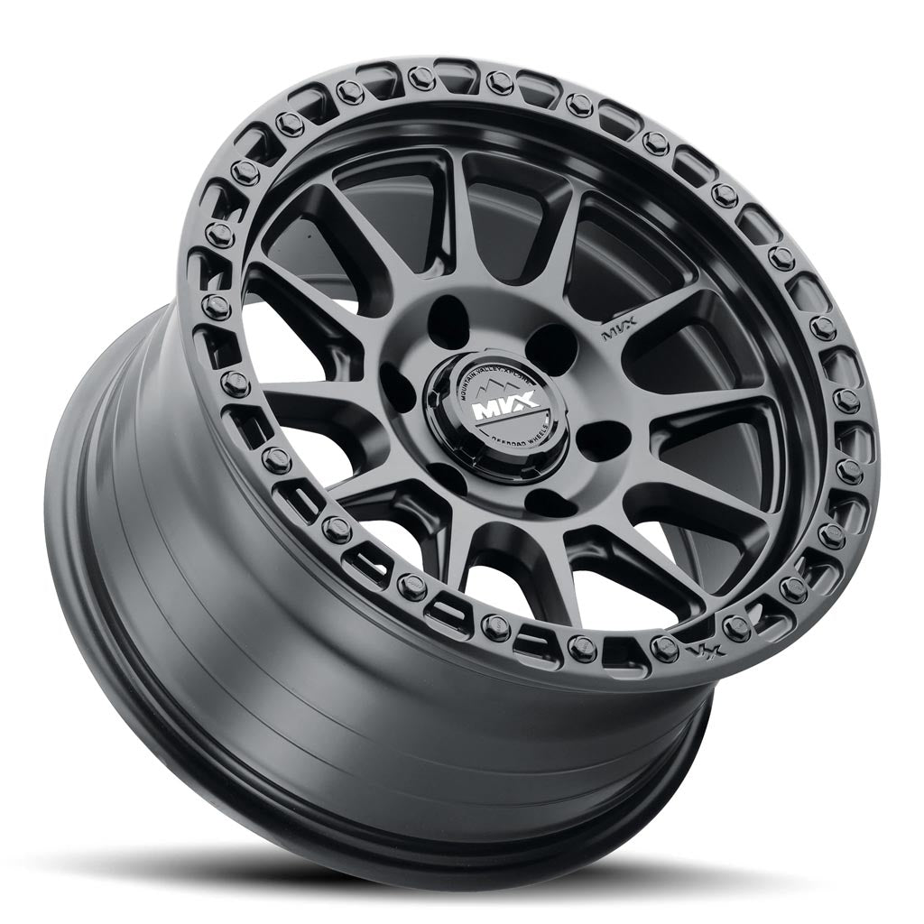 MVX OFFROAD 17x9 with 6x139.7 Bold Pattern -12 Offset MATTE BLACK