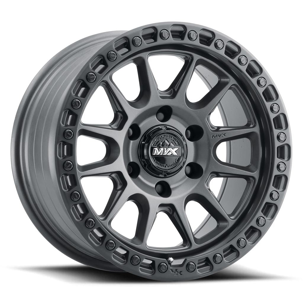 MVX OFFROAD 17x9 with 6X135 Bold Pattern 0 Offset MATTE GRAPHITE