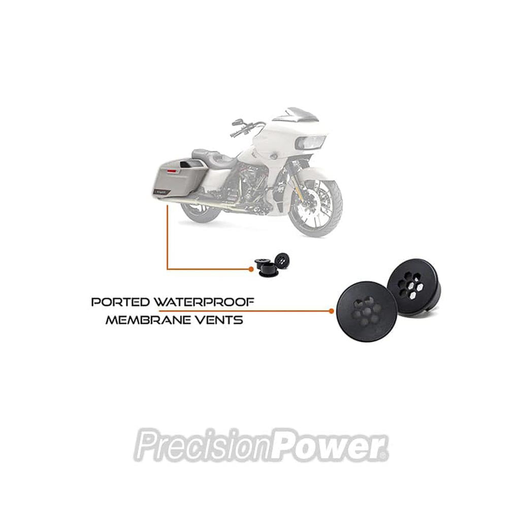 Installer-Friendly Saddlebag Powered Subwoofer Fits ’98-’13 Harley Davidson® Touring Models - HD13.SBW