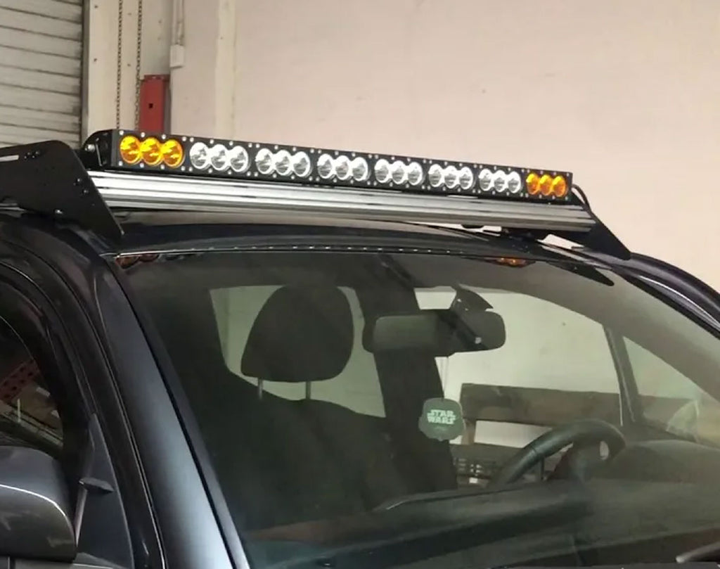 43" Dual Function Amber/White LED Light Bar Prinsu Rack Mounting Bracket Kit