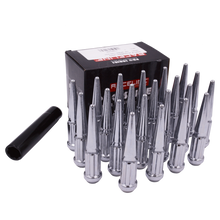 Load image into Gallery viewer, Raceline 14x1.5 XL Spike Chrome Jeep Lug Nuts (Set of 23)