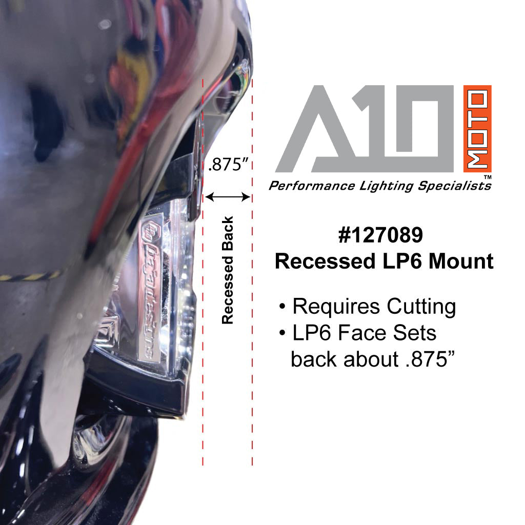A10 MOTO Low Rider ST "Cut In" Recessed LP6 Mount Combo Kit