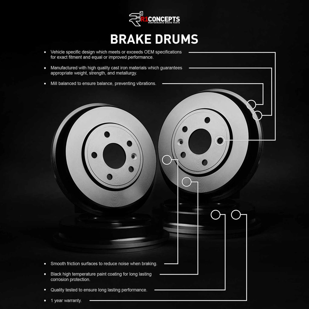 R1 Concepts Brake Drum Rear - DRM-76042