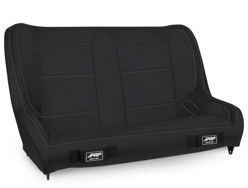PRP Jeep Wrangler TJ/LJ/JK Elite Series Rear Bench- Black Vinyl