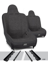 PRP Premier High Back Suspension Seats Kit for 95-01 Jeep Cherokee XJ (Pair) - Gray