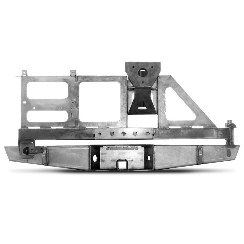 Tacoma 2.0 Swing Arm Bumper Dual Swing Arm Tire Carrier 2nd Gen 05-15 Toyota Tacoma Trail Rider Bare Metal CBI Offroad