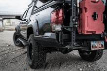 Load image into Gallery viewer, 3rd Gen Toyota Tacoma High Clearance Rear Bumper Dual Swing Arm Tire Carrier 16-22 Toyota Tacoma Powdercoat Black CBI Offroad