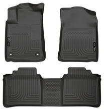Load image into Gallery viewer, Husky Liners 13-14 Toyota Avalon Electric/Gas Weatherbeater Black Front &amp; 2nd Seat Floor Liners
