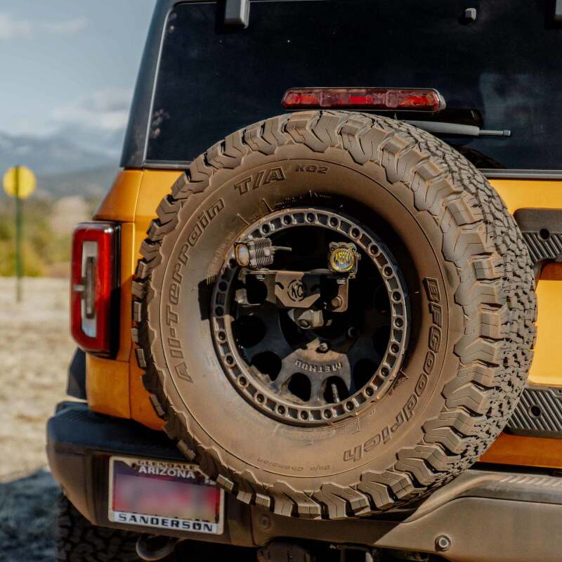 KC HiLiTES 2018+ Jeep Wrangler JL / 2021+ Ford Bronco Raptor Spare Tir ...