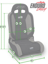 Load image into Gallery viewer, PRP EnduroDaily Reclining Suspension Seat - Black/Purple Vinyl - Passenger