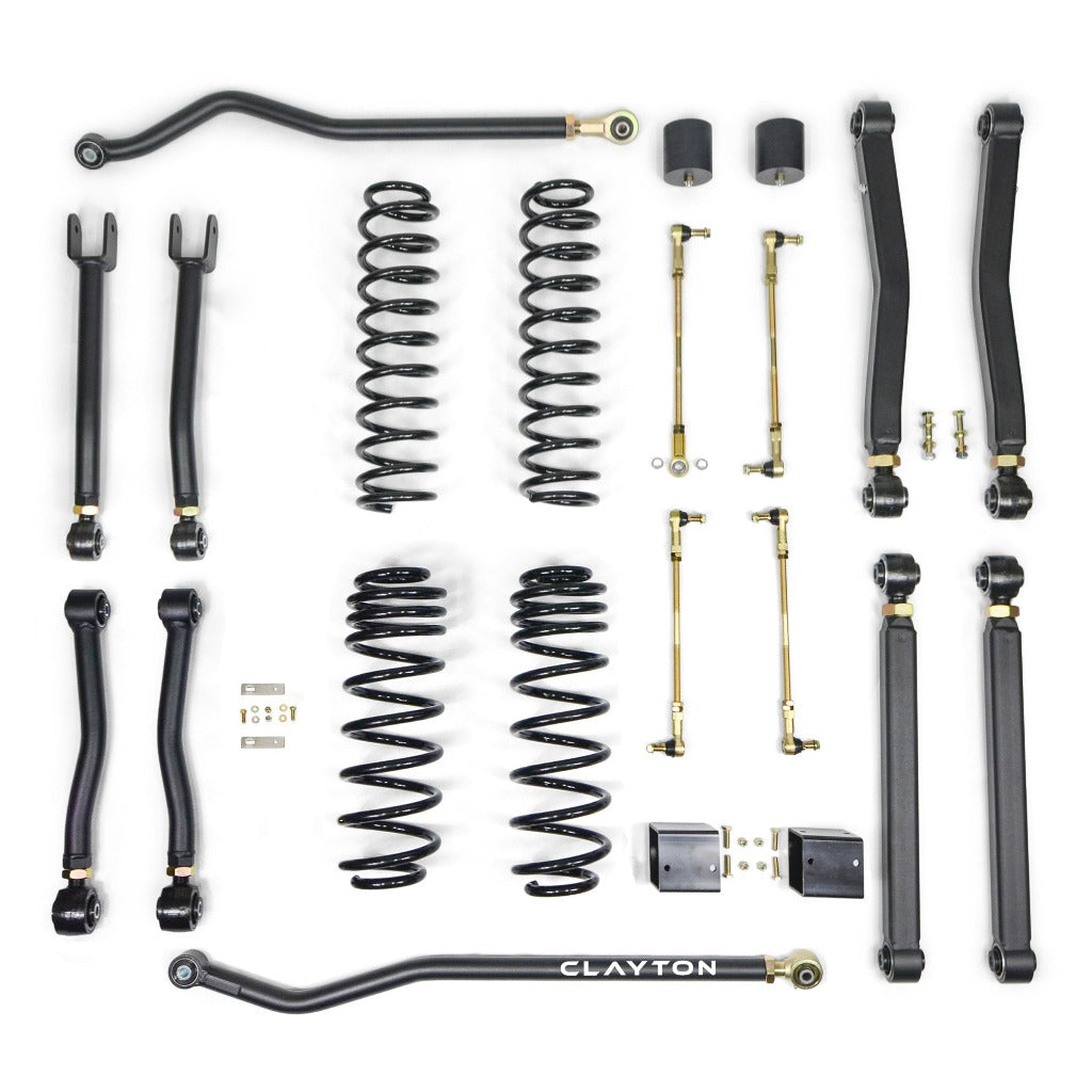 CLAYTON OFF ROAD Jeep Wrangler 3.5" OVERLAND+ Lift Kit 2018-PRESENT, JL 3009035 - Cali Raised Offroad