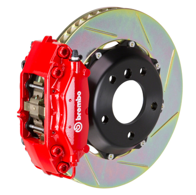 Brembo 00-02 S4 Rear GT BBK 4 Piston Cast 2pc 328x28 2pc Rotor Slotted Type-1-Red