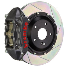 Load image into Gallery viewer, Brembo 07-08 G35/G35S Sedan Rr GTS BBK 4Pis Cast 345x28 2pc Rotor Slotted Type1-Black HA