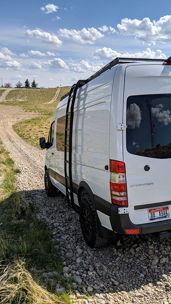 Sprinter Van 144 Prinsu Roof Rack Cutout for 50 Inch Light Bars Factory Installed Track System Kit