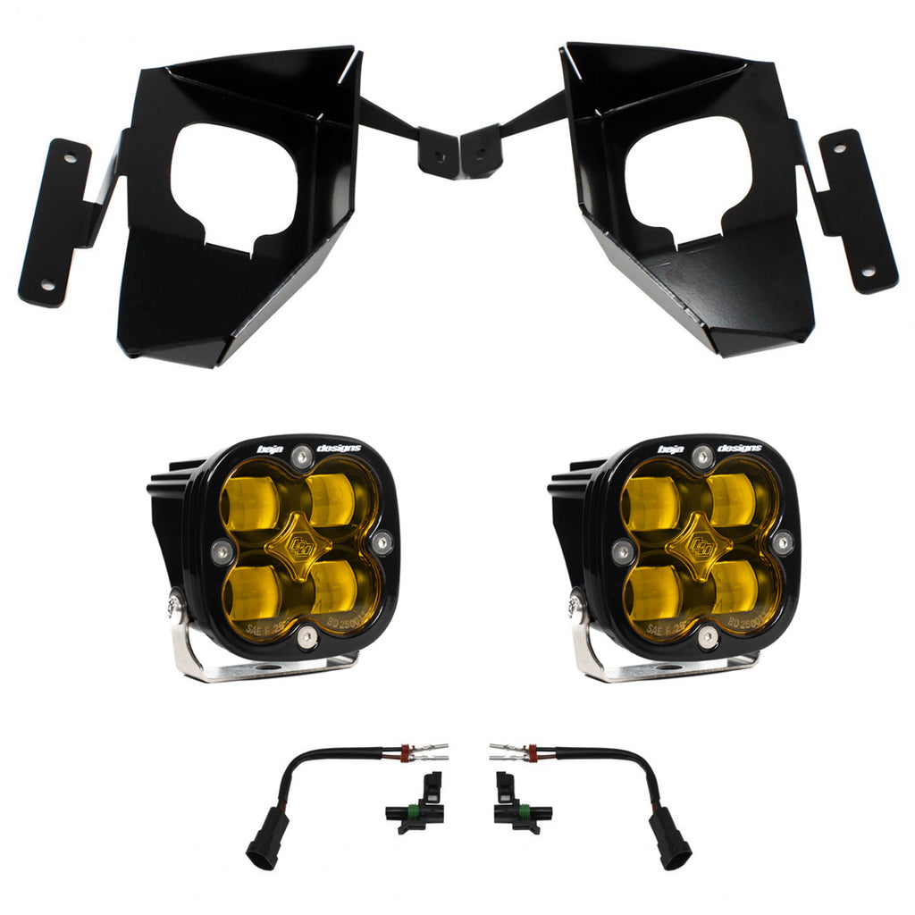 Silverado 1500 Fog Pocket Kit 16-18 Squadron SAE Baja Amber Baja Designs-447535