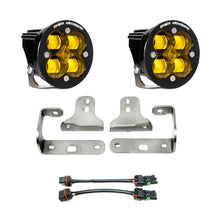 Load image into Gallery viewer, Jeep JL Fog Light Squadron-R SAE 18-Pres Wrangler JL Sport/Sport-S Fog Pocket Kit Amber Baja Designs