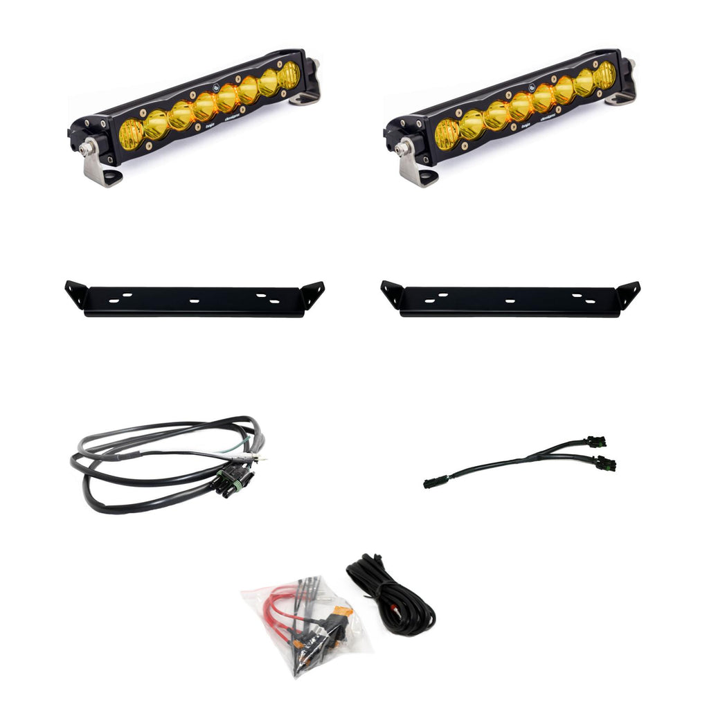 10 Inch S8 D/C Amber Behind Grill Kit fits 21-On Ford Raptor Baja Designs