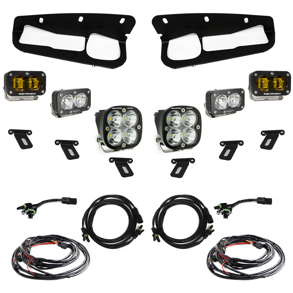 Ford Bronco (21-Present) S2 SAE Baja Amber FPK Sportsmen for OEM Steel Bumper Baja Designs-448178