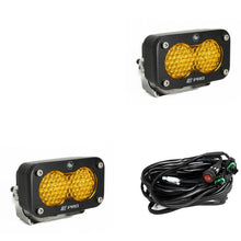 Load image into Gallery viewer, LED Light Pods Baja Amber Lens Work/Scene Pattern Pair S2 Pro Series Baja Designs-487816