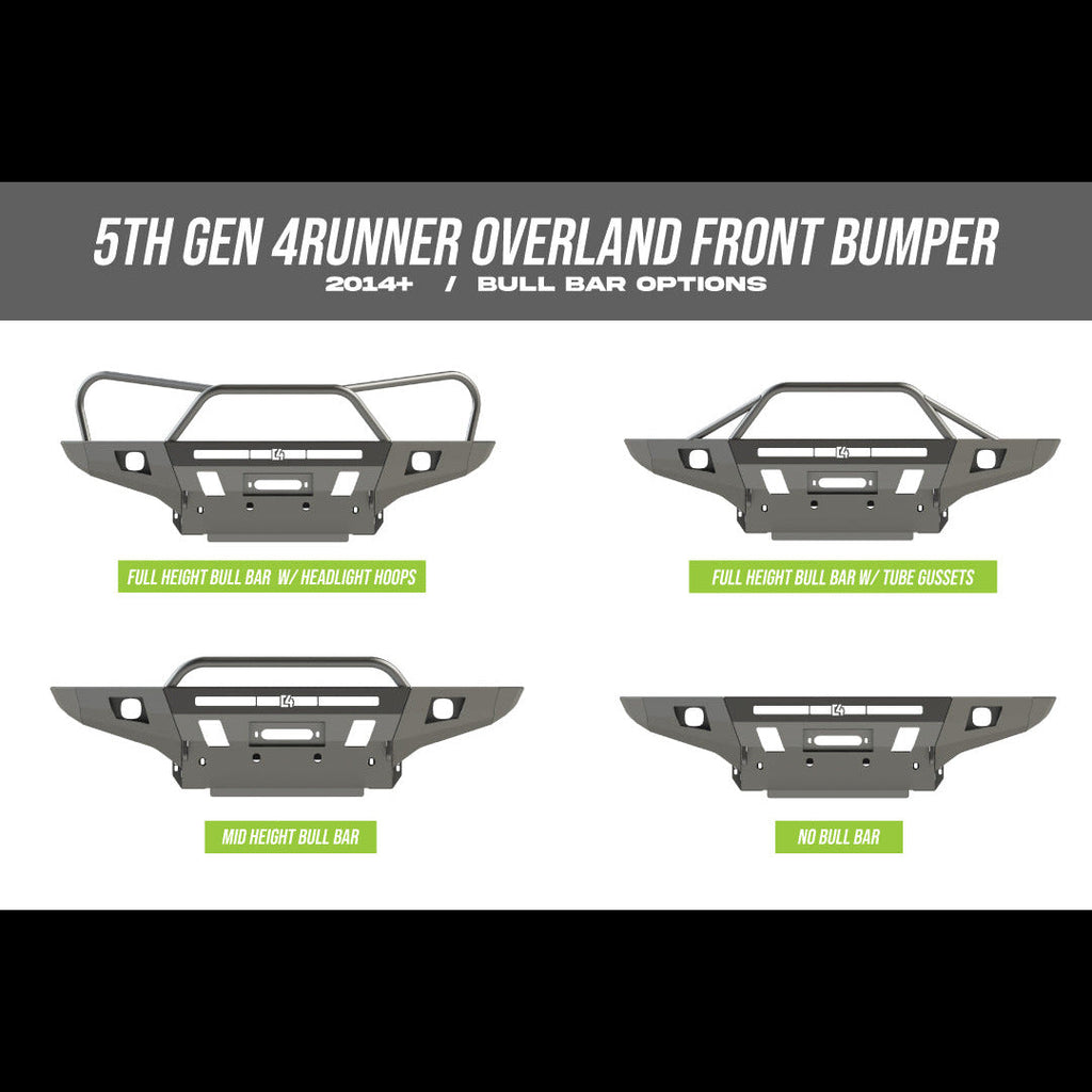 C4 Fabrication 14+ 5th Gen Toyota 4Runner Overland Series Front Bumper