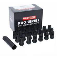 Load image into Gallery viewer, Raceline 12x1.25mm Spline Black Lug Nuts (24 Pack)