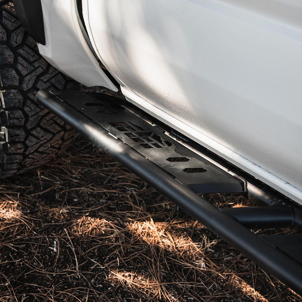 CBI Toyota Tacoma 4th Gen Overland Bolt-On Rock Sliders l Long Bed l 2024