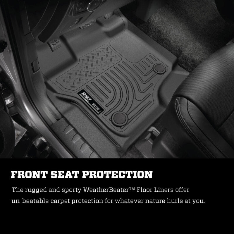 Husky Liners 99-06 Chevrolet Silverado 1500 EC Weatherbeater 2nd Seat Floor Liner - Black