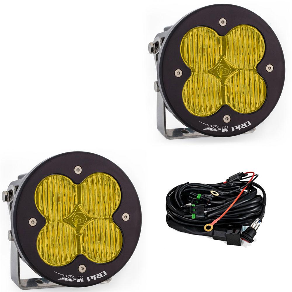 LED Light Pods Baja Amber Lens Wide Cornering Pattern Pair XL R Pro Series Baja Designs-537815