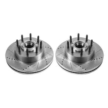 Load image into Gallery viewer, Power Stop 13-22 Ford F-350 Super Duty Front Drilled &amp; Slotted Rotor - Pair