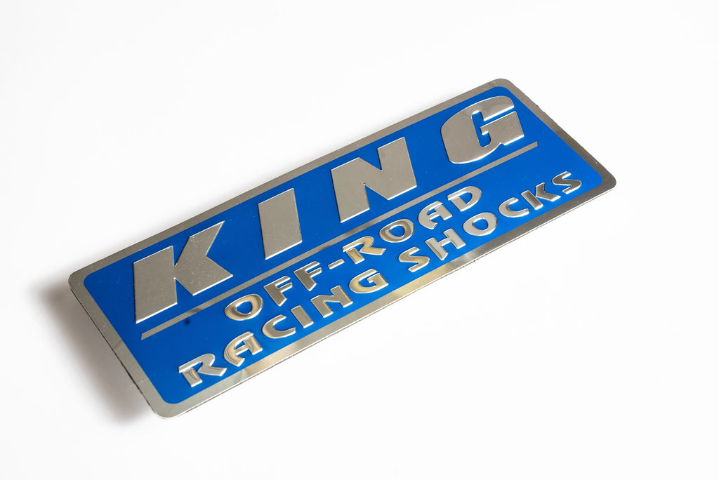 King Shocks Standard Nameplate 2.5 Standard Fin - Blue