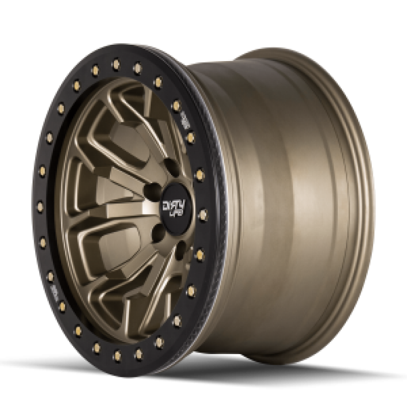 Dirty Life 9303 DT-1 20x9 / 8x165.1 BP / 0mm Offset / 130.8mm Hub Satin Gold Wheel - Beadlock