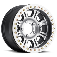 Load image into Gallery viewer, Raceline RT232 Monster 17x8.5in/5x127 BP/-6mm Offset/83.82mm Bore - Black &amp; Machined Beadlock Wheel