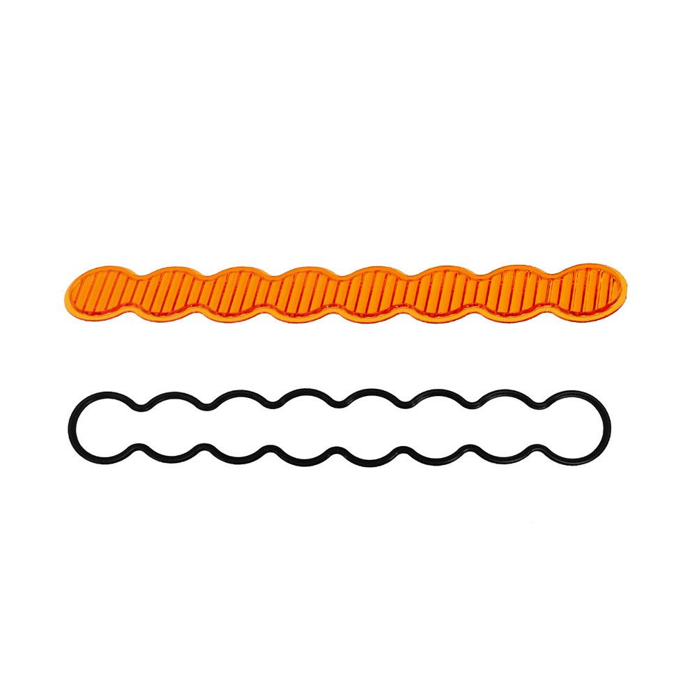S8 Light Bar Lens Kit 10 Inch Wide Cornering Factory Amber Baja Designs-708316