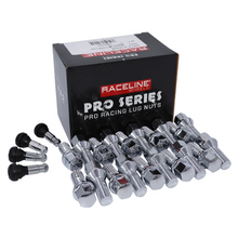 Load image into Gallery viewer, Raceline 12x1.5 28mm Chrome Lug Bolts (Set of 20)