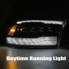 Load image into Gallery viewer, AlphaRex 09-18 Dodge Ram 1500HD NOVA LED Projector Headlights Plank Style Design Gloss Black w/DRL