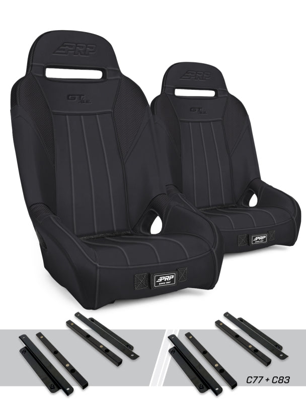 PRP Polaris General GT/S.E. Suspension Seats Kit (Pair) - Black