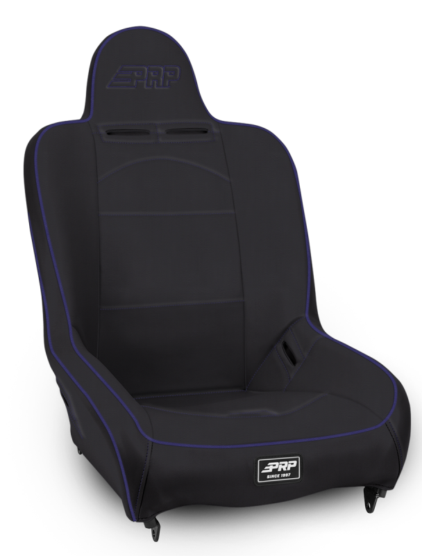 PRP Premier High Back Suspension Seat- Black/Purple Vinyl