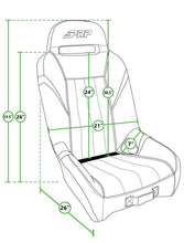 Load image into Gallery viewer, PRP GT/S.E. Suspension Seats Kit for Honda Talon (Pair) - Black