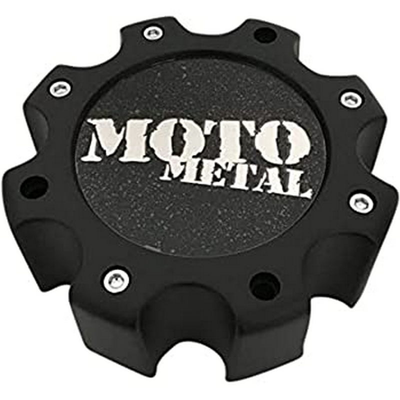 MOTO CAP MATTE BLACK 8 LUG - NEW LOGO