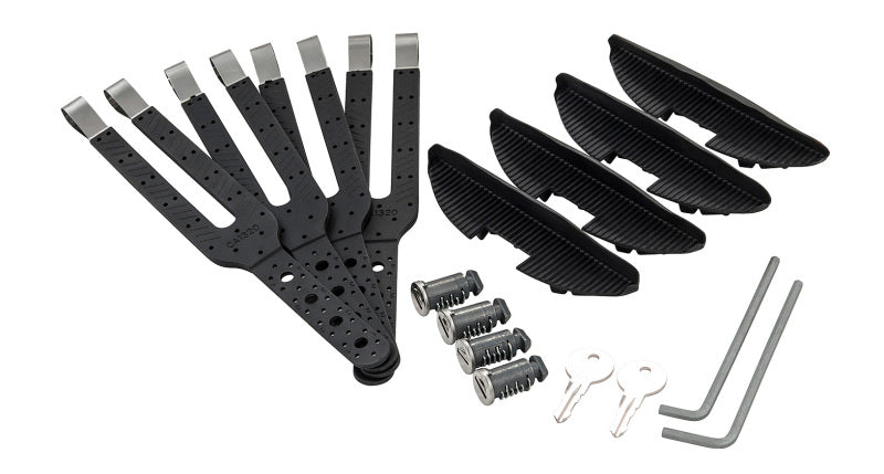Rhino-Rack 07-13 Chevrolet Avalanche 4 Door Pick Up Vortex StealthBar 2 Bar Roof Rack - Silver