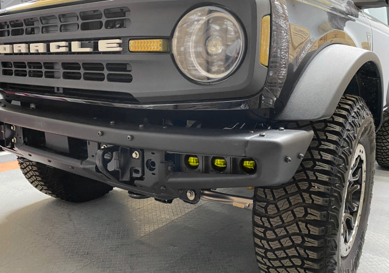 ORACLE Lighting 21-22 Ford Bronco Triple LED Fog Light Kit for Steel Bumper - Yellow SEE WARRANTY